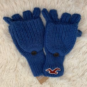 Hollister Knit Fingerless Gloves / Mittens